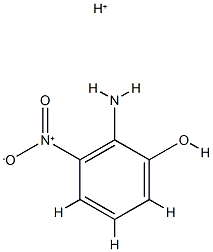 Phenol,2-amino-3-nitro-,conjugate monoacid (8CI) structure