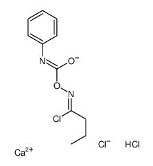 calcium,[(Z)-1-chlorobutylideneamino] N-phenylcarbamate,dichloride Structure