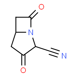 1-Azabicyclo[3.2.0]heptane-2-carbonitrile,3,7-dioxo-(9CI) structure