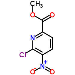 6-氯-5-硝基吡啶-2-甲酸甲酯结构式