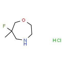 6-氟-6-甲基-1,4-噁吖庚环盐酸结构式
