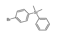 4-(dimethylphenylsilyl)bromobenzene Structure