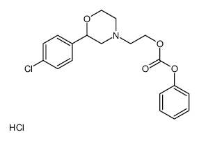Carbonic acid, 2-(2-(4-chlorophenyl)-4-morpholinyl)ethyl phenyl ester,hydrochloride structure