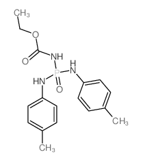 ethyl N-bis[(4-methylphenyl)amino]phosphorylcarbamate结构式