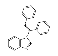 N-[(benzotriazol-1-yl)(phenyl)methylidene]aniline结构式