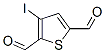 3-Iodo-2,5-thiophenedicarbaldehyde结构式