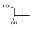 (1R,2S)-3,3-dimethylcyclobutane-1,2-diol结构式