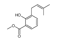 methyl 2-hydroxy-3-(3-methylbut-2-enyl)benzoate Structure