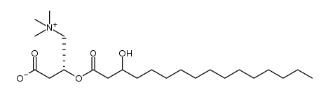 3-Hydroxypalmitoylcarnitine Structure