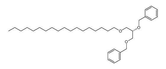 1-octadecyl-2,3-dibenzylglycerol结构式
