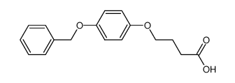 4-(4-benzyloxy-phenoxy)-butyric acid结构式