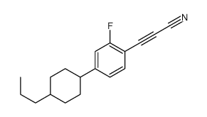 3-[2-fluoro-4-(4-propylcyclohexyl)phenyl]prop-2-ynenitrile结构式