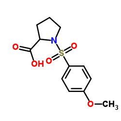 1-(4-METHOXY-BENZENESULFONYL)-PYRROLIDINE-2-CARBOXYLIC ACID Structure