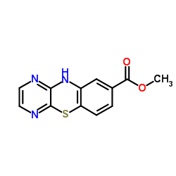 methyl 10H-pyrazino[2,3-b][1,4]benzothiazine-8-carboxylate Structure