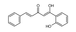1-hydroxy-1-(2-hydroxyphenyl)-5-phenylpenta-1,4-dien-3-one结构式