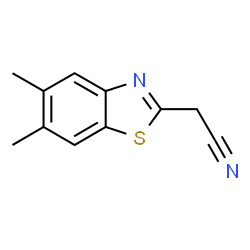 2-Benzothiazoleacetonitrile,5,6-dimethyl-(9CI) structure