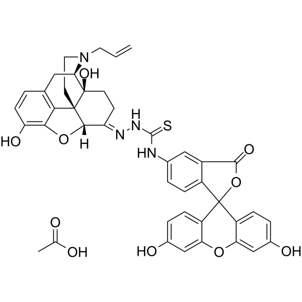 Naloxone fluorescein acetate结构式
