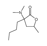 3-butyl-3-(dimethylamino)-5-methyldihydrofuran-2(3H)-one结构式