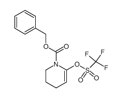 6-trifluoroomethanesulfonyloxy-3,4-dihydro-2H-pyridine-1-carboxylic acid benzyl ester结构式