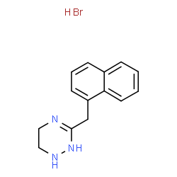 1,4,5,6-Tetrahydro-3-(1-naphthylmethyl)-as-triazine hydrobromide Structure