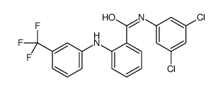 N-(3,5-dichlorophenyl)-2-[3-(trifluoromethyl)anilino]benzamide结构式