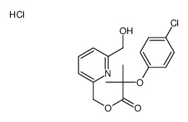 [6-(hydroxymethyl)-2-pyridyl]methyl 2-(4-chlorophenoxy)-2-methylpropionate hydrochloride picture