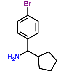 1-(4-Bromophenyl)-1-cyclopentylmethanamine结构式