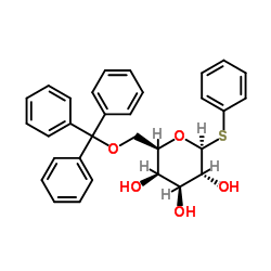 Phenyl 1-thio-6-O-trityl-β-D-galactopyranoside Structure