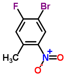 1-Bromo-2-fluoro-4-methyl-5-nitrobenzene Structure