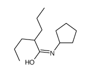 N-cyclopentyl-2-propylpentanamide Structure