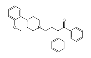 4-[4-(2-methoxyphenyl)piperazin-1-yl]-1,2-diphenylbutan-1-one结构式