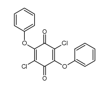 2,5-dichloro-3,6-diphenoxy-[1,4]benzoquinone Structure