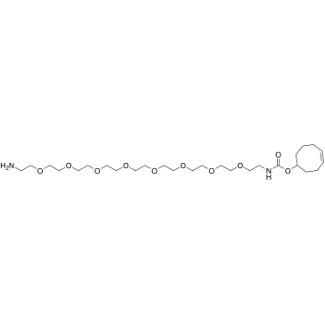 TCO-PEG8-amine Structure