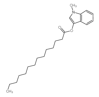 n-methylindoxyl myristate Structure