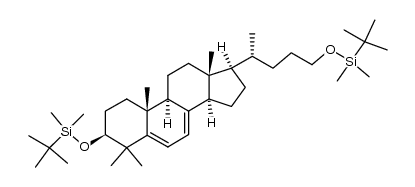 3β,24-bis(tert-butyldimethyl-silyloxy)-4,4-dimethylchola-5,7-diene Structure