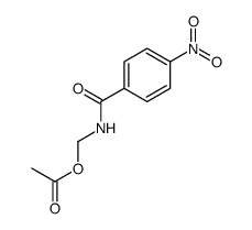 [(4-nitrobenzoyl)amino]methyl acetate Structure