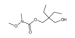 N-Methoxy-N-methylcarbamic acid 2-ethyl-2-(hydroxymethyl)butyl ester Structure