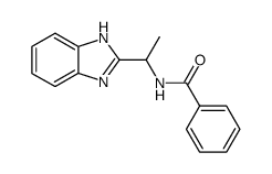 (D,L)-2-(1-benzoylaminoethyl)benzimidazole Structure