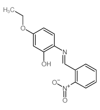 Phenol,5-ethoxy-2-[[(2-nitrophenyl)methylene]amino]- picture