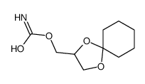 1,4-dioxaspiro[4.5]decan-3-ylmethyl carbamate结构式