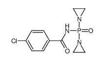N-[bis(aziridin-1-yl)phosphoryl]-4-chlorobenzamide结构式