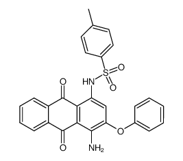 N-(4-amino-9,10-dihydro-9,10-dioxo-3-phenoxy-1-anthryl)-4-methylbenzenesulphonamide picture