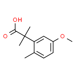 2-(5-甲氧基-2-甲基苯基)-2-甲基丙酸结构式