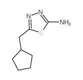 5-(Cyclopentylmethyl)-1,3,4-thiadiazol-2-amine Structure