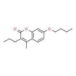 7-Butoxy-4-methyl-3-propyl-2H-chromen-2-one结构式