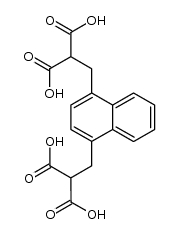 naphthalene-1,4-diyldimethyl-di-malonic acid Structure