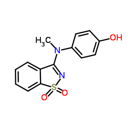 4-[(1,1-DIOXIDO-1,2-BENZISOTHIAZOL-3-YL)(METHYL)AMINO]PHENOL Structure