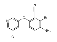 5-(4-amino-2-cyano-3-bromophenoxy)-3-chloropyridine Structure