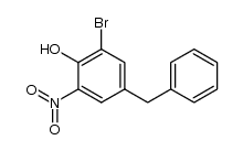 4-benzyl-2-bromo-6-nitro-phenol Structure