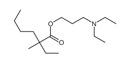 2-Ethyl-2-methylhexanoic acid 3-(diethylamino)propyl ester结构式